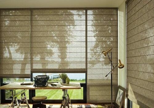 sheer woven wood shade