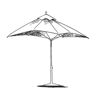 Scolaro Scolaro Central Pole Umbrellas - Shades by Design