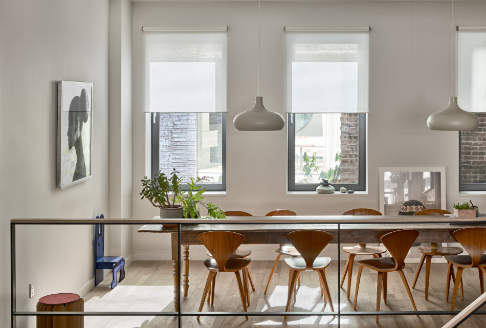 Roller Shades for dining room